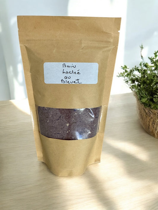Bain de lait au bleuet
